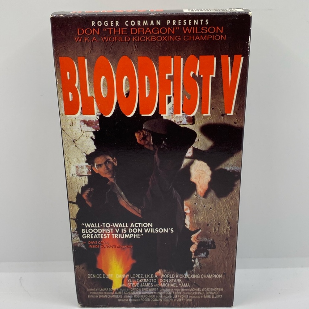 Bloodfist V VHS Video Tape Don Wilson Action 1991
